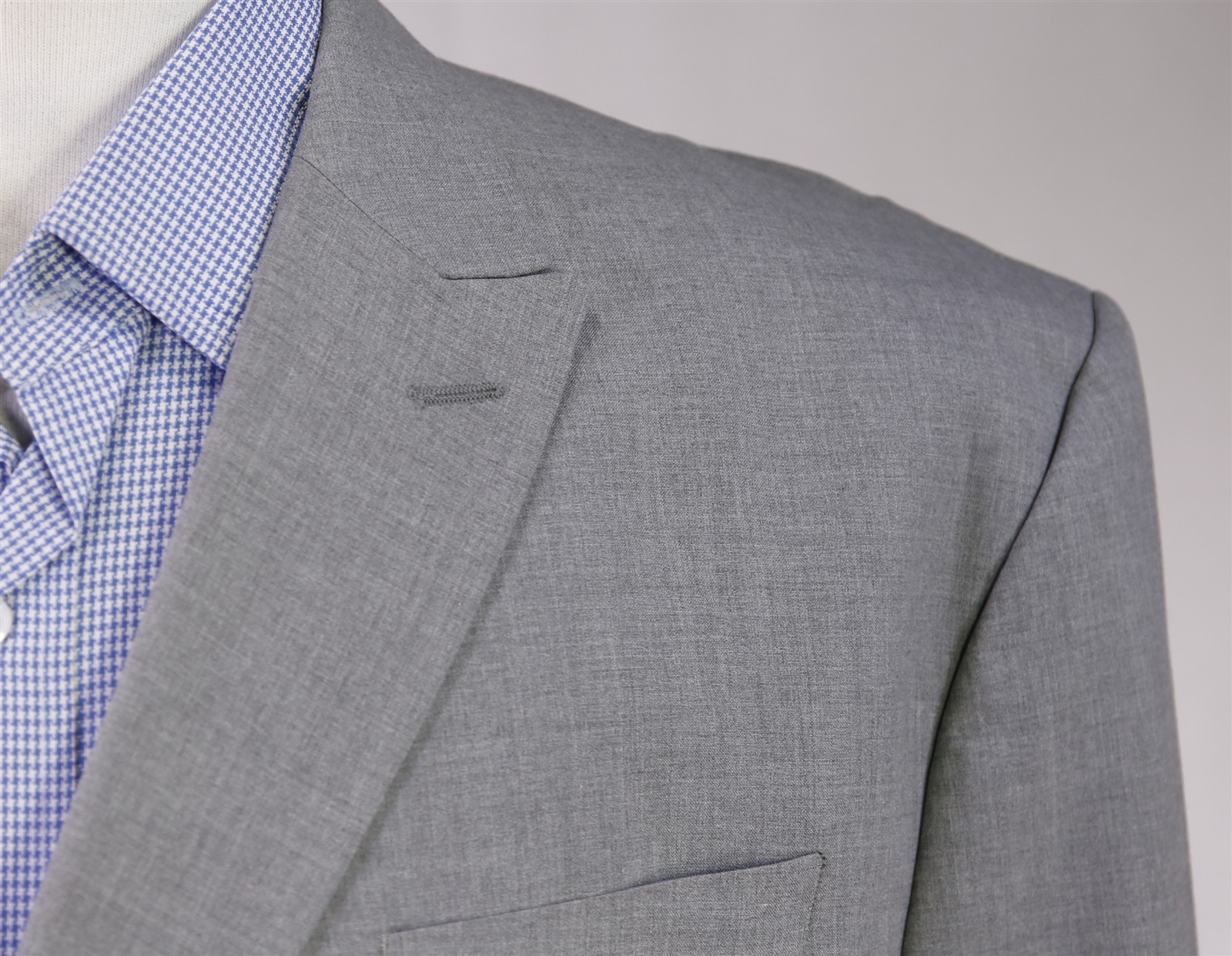 Banana Republic Solid Light Gray Double Breasted … - image 4