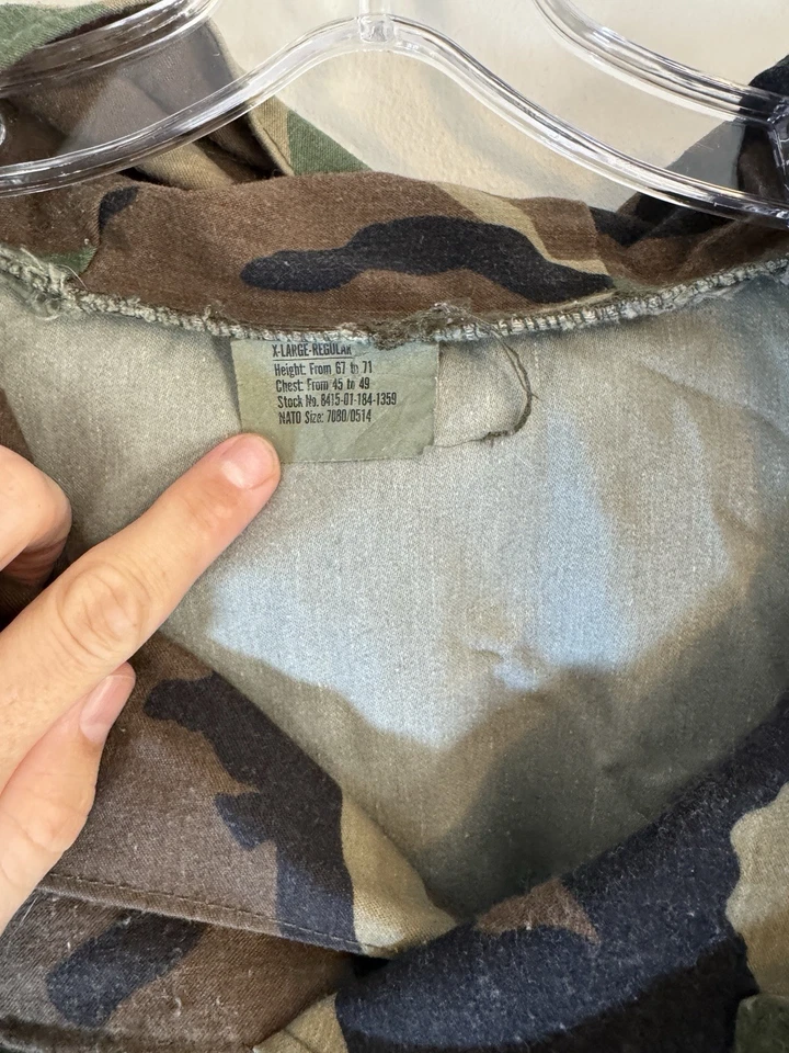 Chaqueta Pullover Rothco Vintage Militar Ejército de Estados Unidos Anorak Woodland Camuflada Para Hombre’s XL Foto 3 de 4