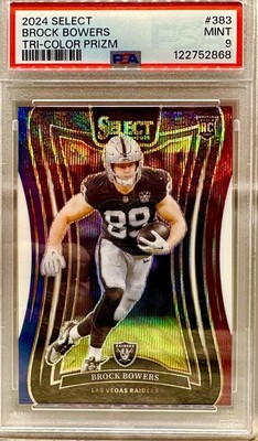 JERSEY # MATCH! 2024 Select Suite Brock Bowers Rookie 89/149! RAIDERS (1/1)!