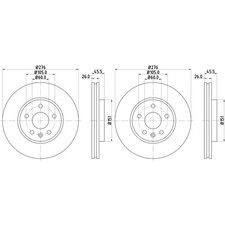Disque de frein Chevrolet AVEO