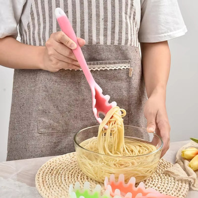 Kitchen Craft Pastalöffel Silikon Servierlöffel Nudellöffel Spaghettilöffel