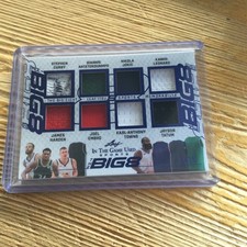 2025 Leaf in the Game Big 8 Memorabilia Curry-Jokic-Tatum-Giannis-Leonard #1/35