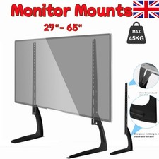 Universal Table Top TV Pedestal Stand Mount TV Feet Base Study for 22"-55" 40KG