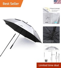 Vented 68" UV Protection Golf/Beach Umbrella - Auto Open and Windproof