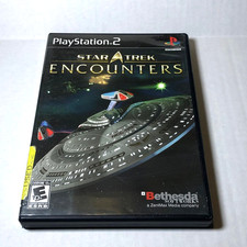 Star Trek Encounters PS2 game  with manual Tested  clean