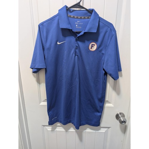 Nike NCAA Florida Gators Embroidered Dri Fit Polo Shirt Blue Men’s Small Golf