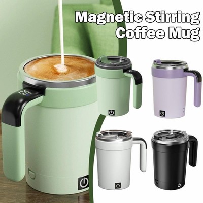 Weiße magnetische elektrische selbstrührende automatische Tasse Kaffeetasse Milchmischung E3W4