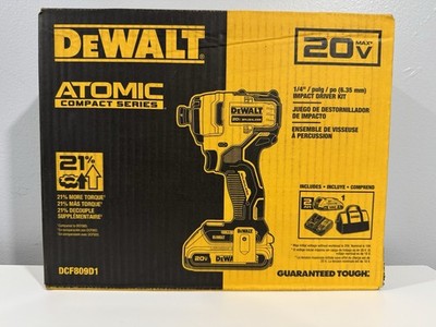 New, DEWALT ATOMIC 20v Max, Carry Bag, Battery & Charger,  DCF809D1