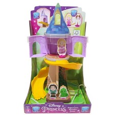 Rapunzel's Wooden Fairytale Tower Playset Disney Princess Cascading Hair Slide
