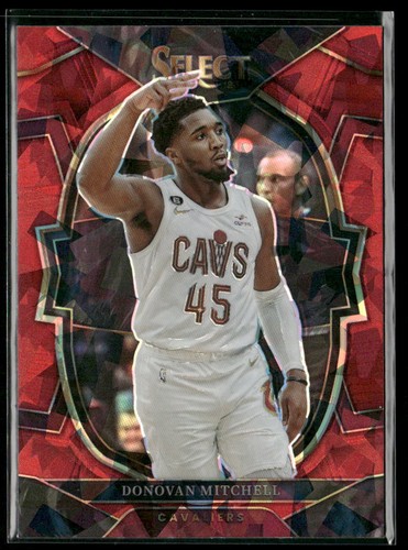 2022-23 Panini Select Red Cracked Ice Prizm Donovan Mitchell #31 Cavaliers