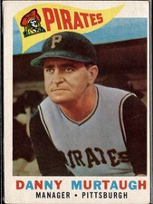 1960 Topps Danny Murtaugh #223 Pittsburgh Pirates