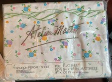 Lenzuolo con angoli Atelier Martex full size, lenzuolo superiore, due federe fiorite