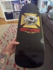 Signed Tony Hawk Skateboard Bones Brigade Powell Peralta