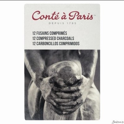 Conte A Paris Compressed Charcoal - 12er Pack | SCHNELLER VERSAND   | 100% ORIGINAL 