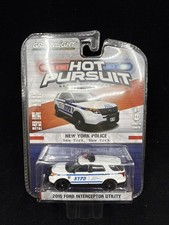 GREENLIGHT NYPD HOT PURSUIT 2015 FORD INTERCEPTOR UTILITY NEW YORK POLICE S19
