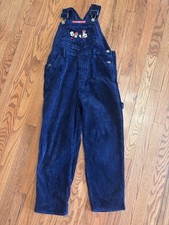 Vintage Mickey Minnie Overalls Kids Size 10 Enbroidered Jerry Leigh Cotton