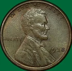 1938 Lincoln Wheat Cent Uncirculated UNC Coin #43677