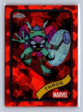 2025 Topps Chrome Marvel Sapphire Throg Orange Refractor 1/25 Alpha #46