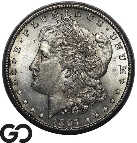 1897-S Morgan Silver Dollar Coin Nice Gem BU++