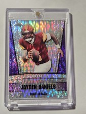 2024 LEAF Metal Jayden Daniels RC SILVER /15 CRYSTAL PURPLE 