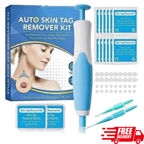 2-in-1 Auto Skin Tag Remover Kit – Painless Mole & Acne Wart Removal Tool For Face & Body