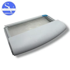 GE Refrigerator Drawer Cover & Glass WR32X10885 WR32X10155