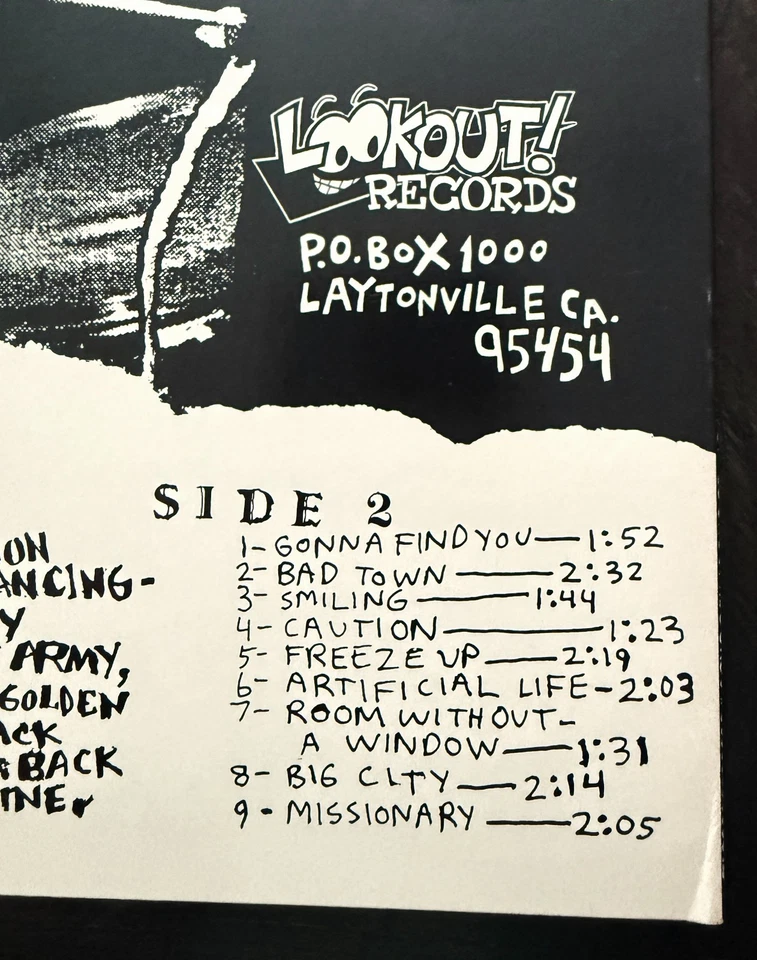 OPERATION IVY Energy 12" LP 1989 1st Press Laytonville Rancid Green Day Sublime - Image 3 of 4