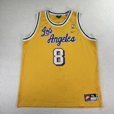 Vintage Los Angeles Lakers Jersey Mens XL NBA Basketball Kobe Bryant #8 Nike 90s