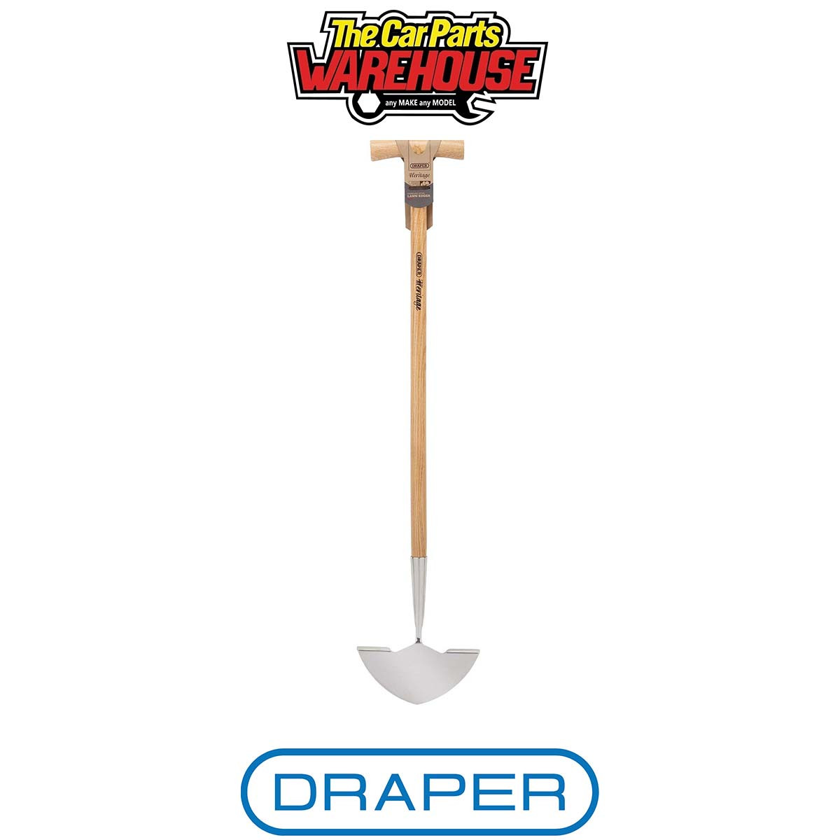 Draper 99021 Draper Heritage Stainless Steel Lawn Edger with Ash Handle