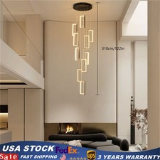 Modern Ceiling Lighting Living Room Chandelier Pendant Light w/ Remote Control