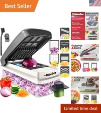 Transform Your Meal Prep: Deluxe Vegetable Chopper Slicer with 6 Blades & Holder