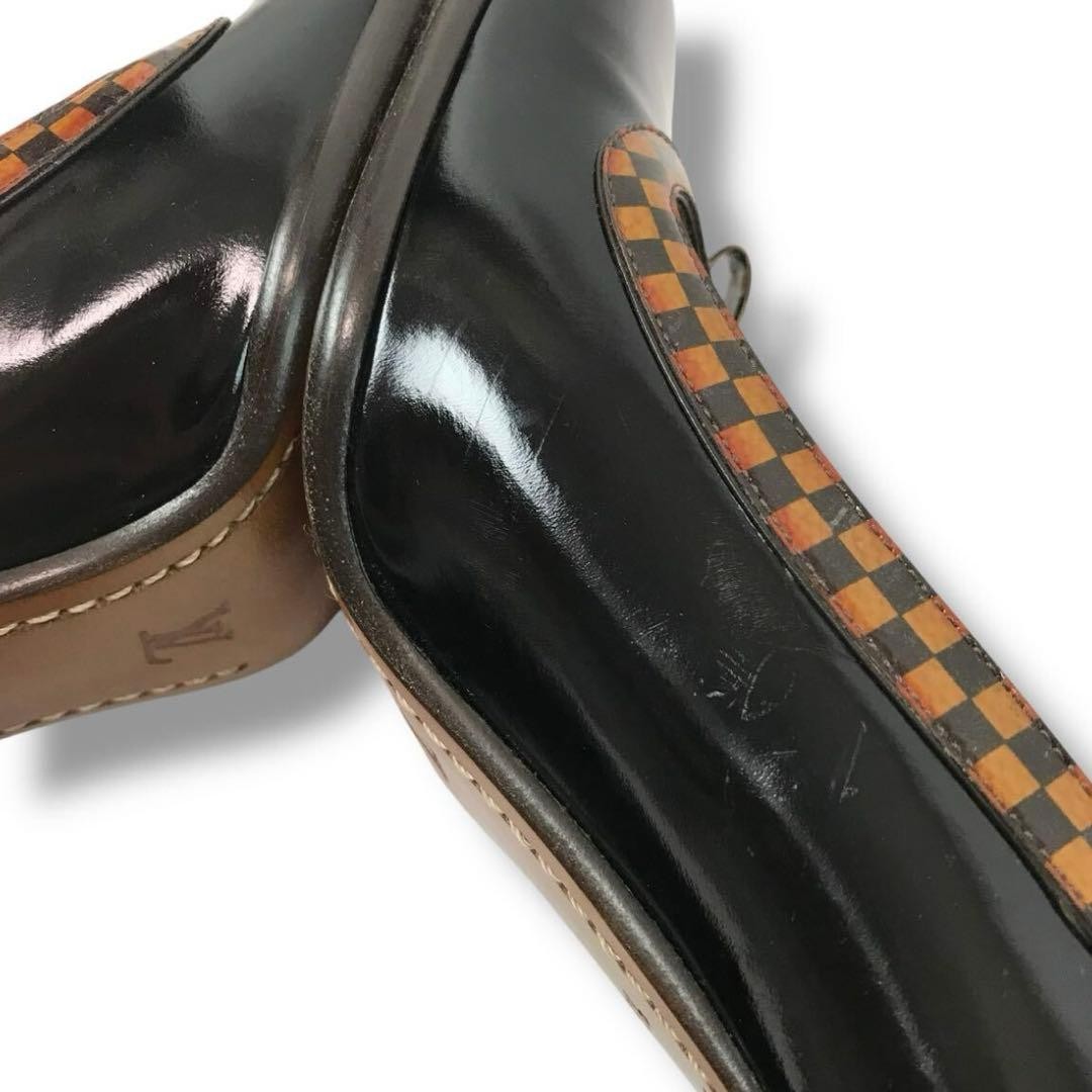 Louis Vuitton Shoes Pumps Heel Damier EU 36.5 US 6.5 Patent Leather Authentic thumbnail 18