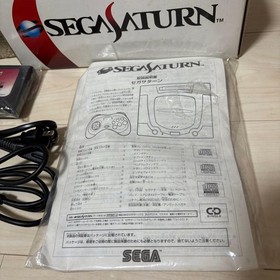 SEGA Saturn Console Bundle Tested w/ 2 Controllers & 5 Games AV Cable JP