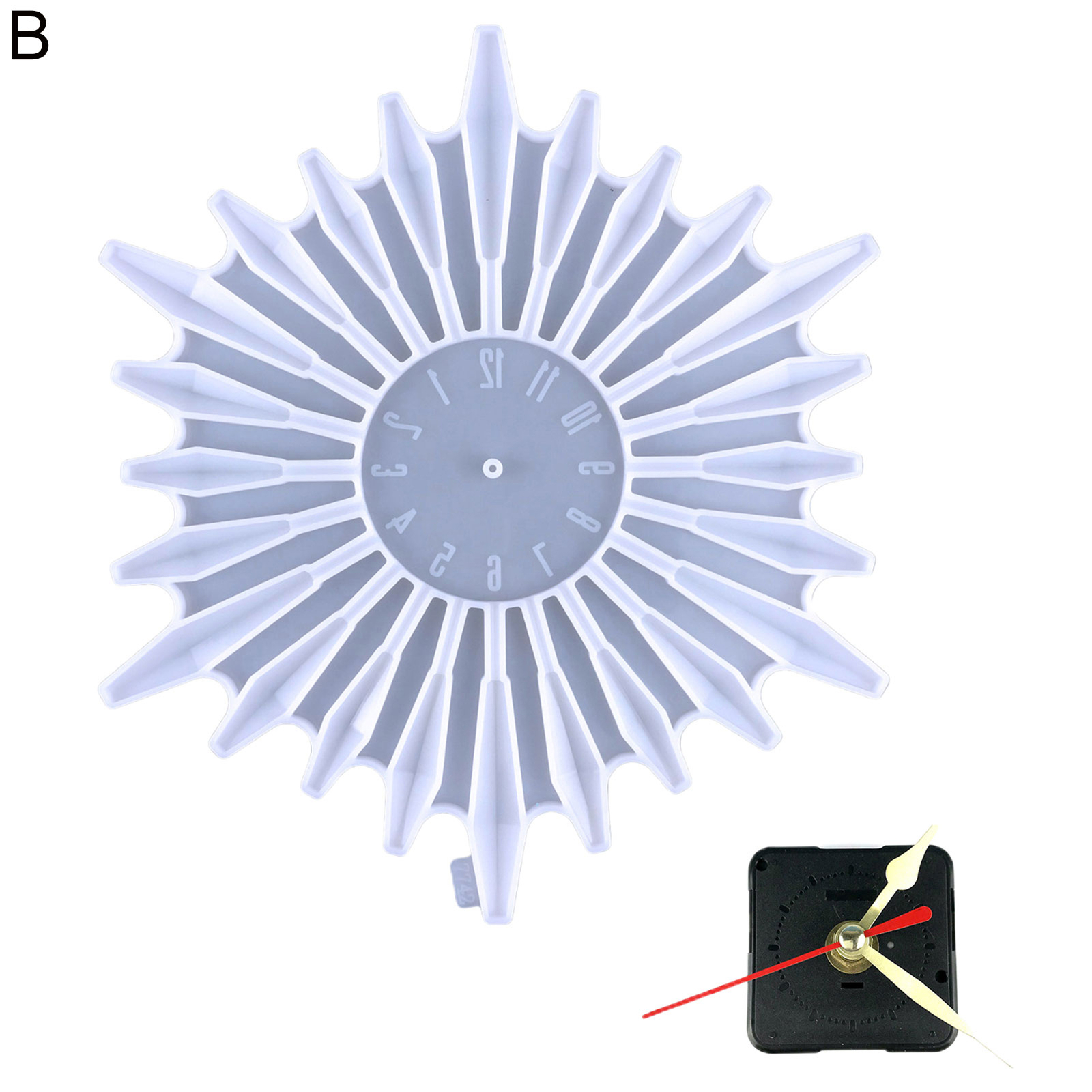 Wall Clock Mould Irregular Diy Craft Simple Cleaning Wall Pendant Mold