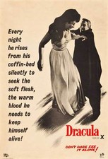 DRACULA Movie POSTER 27x40 C Peter Cushing Christopher Lee Michael Gough Melissa