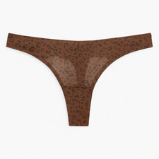 Pierre Cardin Ava Lightweight Leopard Print Thong with Smooth Seamless Finish