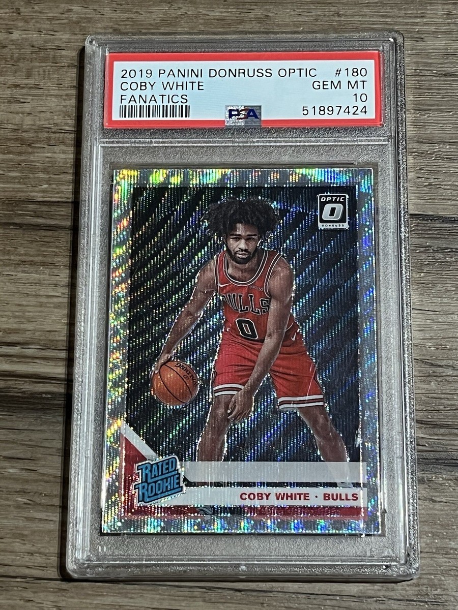 c*0様 トレーディングカード PANINI 2019 Panini Donruss Optic #180 Coby White Fanatics Holo Rookie RC