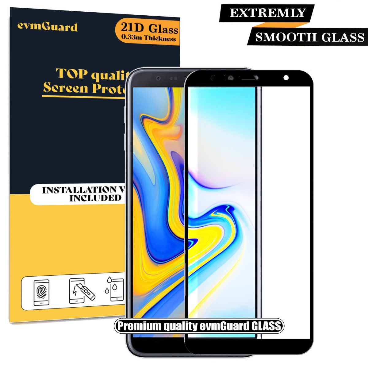 Screen Protector Cover For Samsung Galaxy J6 Plus TEMPERED GLASS