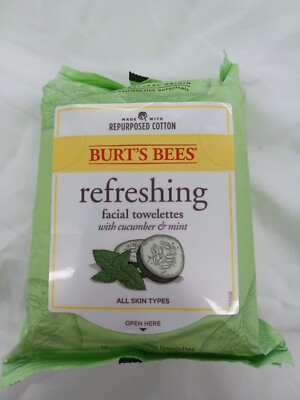 Burt's Bees sensitive Facial Cleansing Towelettes Cucumber Mint 30 ct
