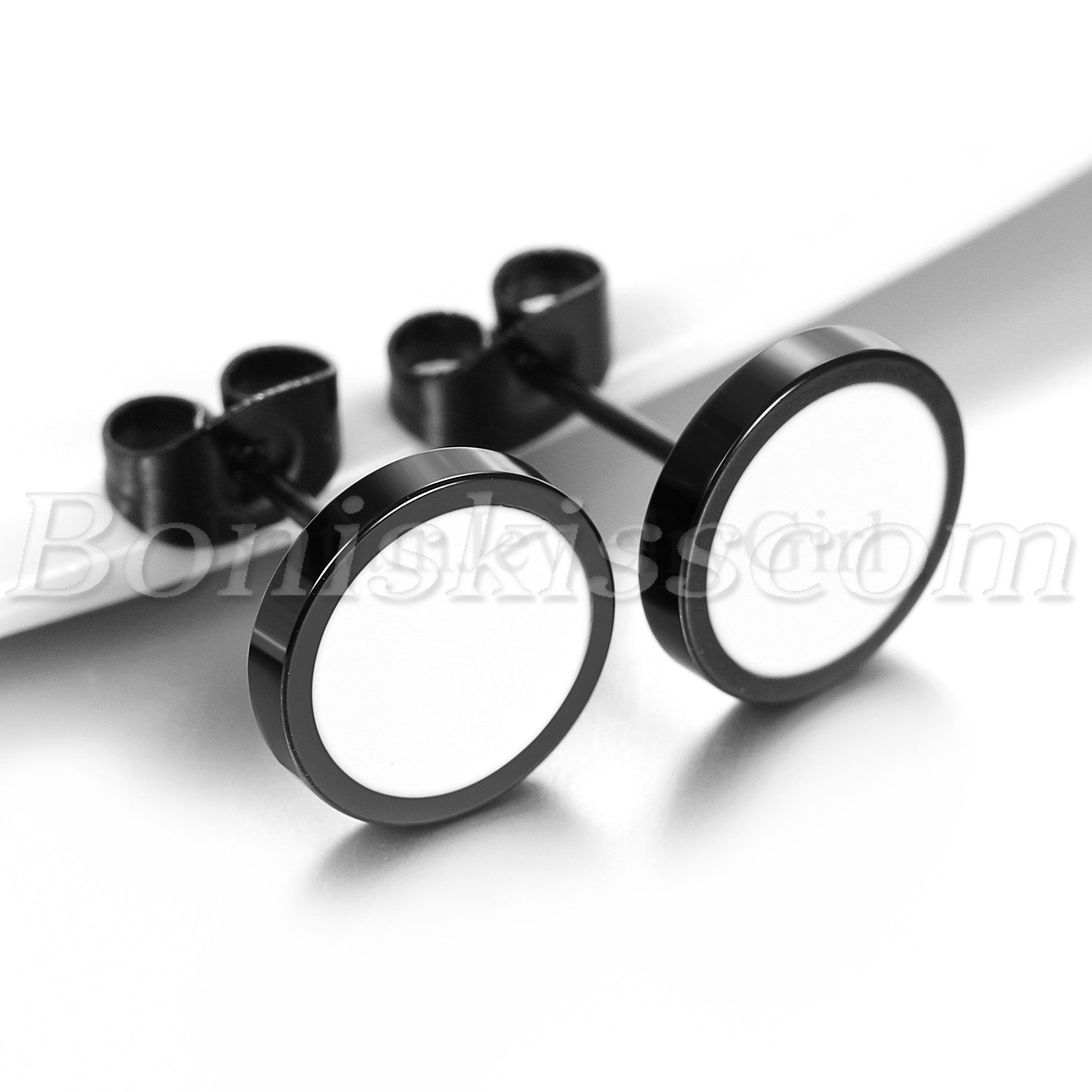 Koupit Stainless Steel Circle Screw Stud Earring With Dangle Cross For Men Women Za Dobrou Cenu - Doprava Zdarma, Skutečné Recenze S Fotkami - Foto 3