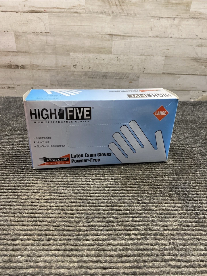 Новый высоты пять латекс экзамен перчатки большой #L913 50 перчатки - Изображение 3 из 4