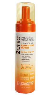Giovanni 2Chic Tangerine & Papaya Ultra-Volume Styling Foam Mousse 207ml