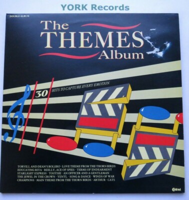 THEMES ALBUM - Various - Excellent Condition Double LP Record Set K-Tel ONE 1323