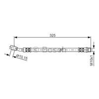 Bosch Bremsschlauch Bremsleitung Vorne FüR Opel Meriva 1 987 476 394