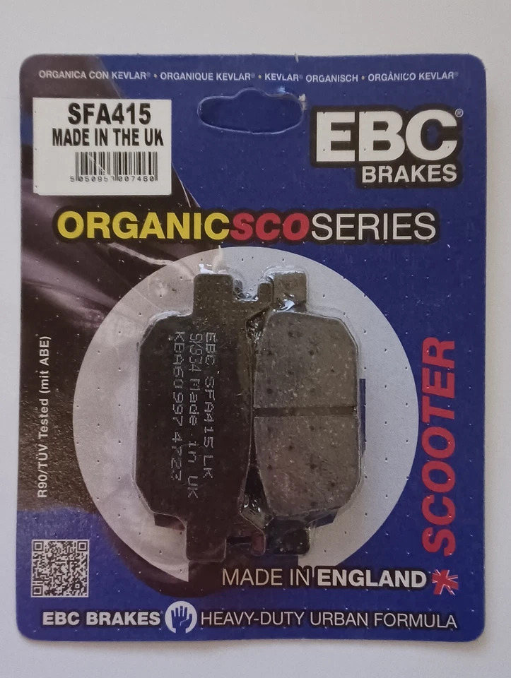 EBC Organique Plaquettes de Frein avant et Arrière Pour Honda NSS125 Forza (2015 - Photo 4/4