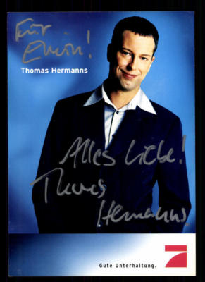 Thomas Hermanns Pro 7 Autograph Card Original Signed # BC 136321
