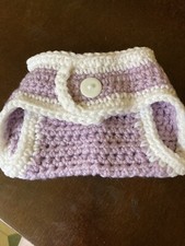 Crocheted Diaper Covera 0-3 Months