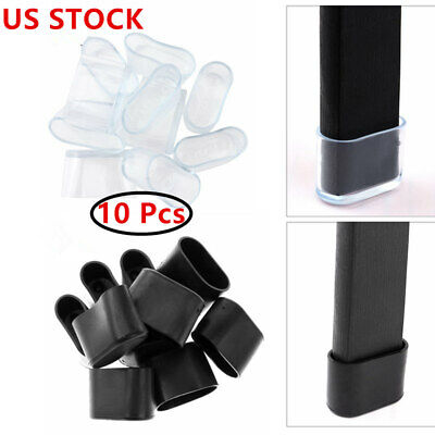 10x Clear Silicone Non-slip Chair Table Leg Tip Caps Pad Floor Protector