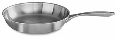KitchenAid KC2C12SKST 5-Ply Copper Core 12'' Skillet - Stainless Steel, Medium...