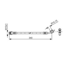 Bosch 1 987 481 423 Bremsschlauch Hinten Außen Rechts für Ford Galaxy Volvo